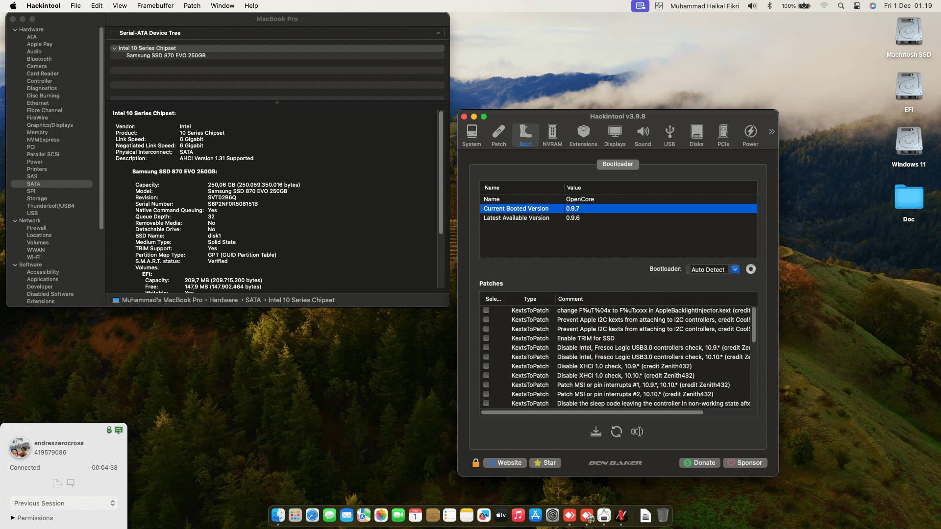 Lenovo Thinkpad T480 5th [KabyLake R   Intel UHD 620 + PS2 SMBUS]   OpenCore 1